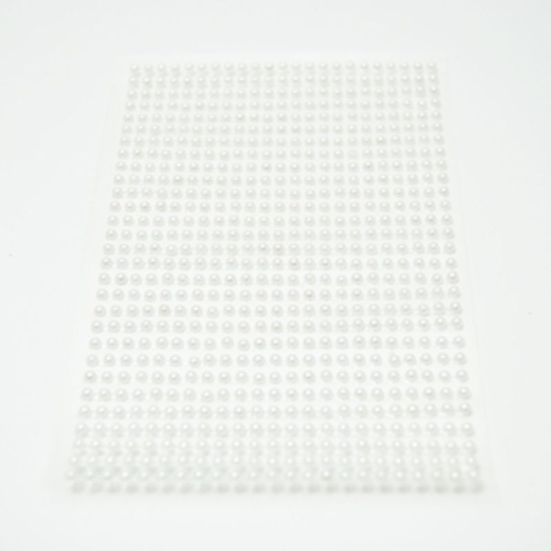  stickers perle 3mm hvit