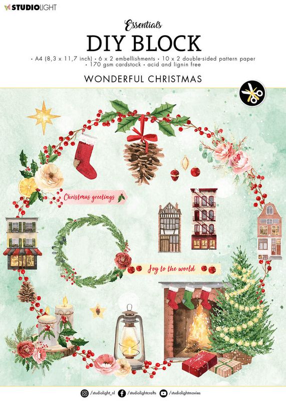 Wonderful Christmas DIY Block 