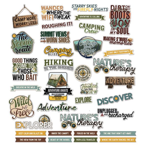 Campfire Memories Chipboard Sentiments