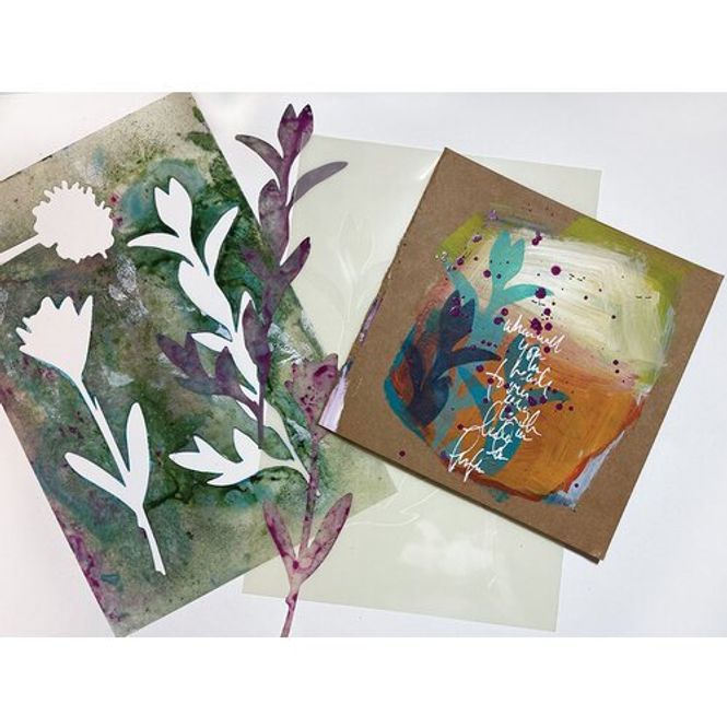 Hovedbilde Dina Wakley Media Stencils + ...