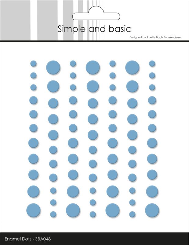 Matte Enamel Dots Light Blue (77pcs) (SBA048)