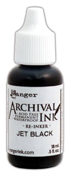 Archival Ink, Reinker, Jet Black, 0,5 oz,