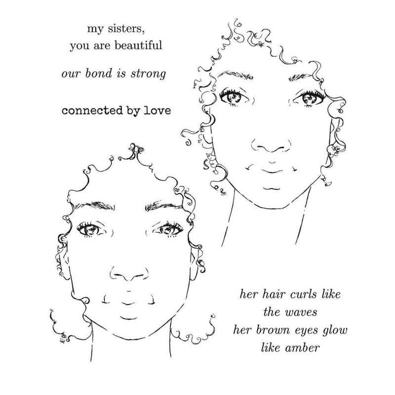 Danielle Mack Cling Stamps Girls With Curls