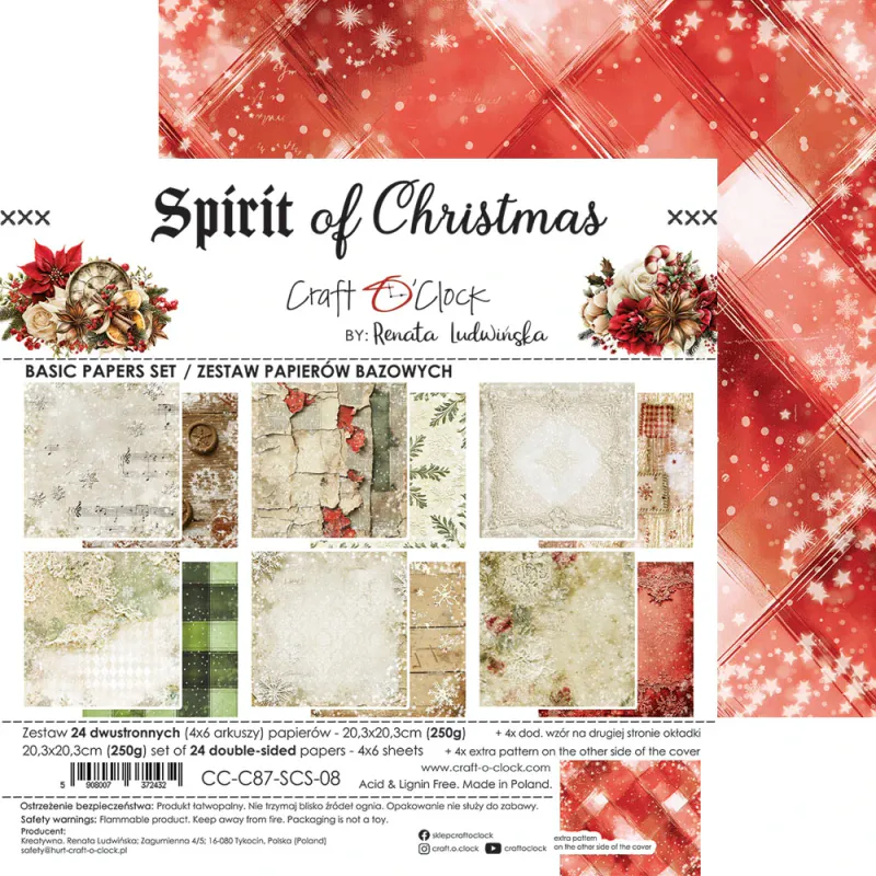 Craft O'Clock - Spirit Of Christmas - Extras Set - MIX - 8x8