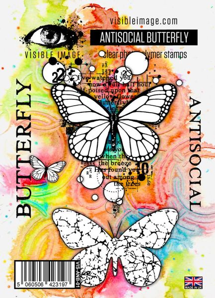 Antisocial Butterfly A6 Stamp Set 