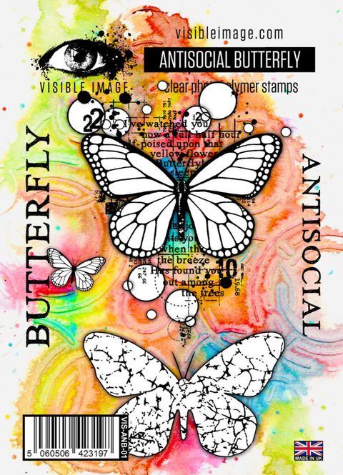 Hovedbilde Antisocial Butterfly A6 Stamp ...