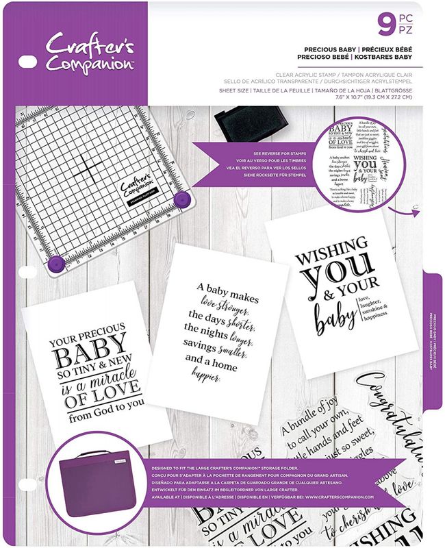 Crafter's Companion Precious Baby Clear Stamps