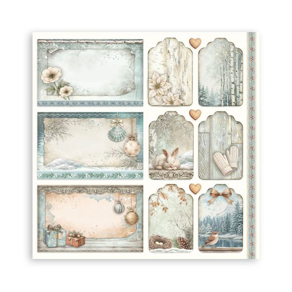 White Christmas 12x12 Inch Paper Pack (Single Face) by Cristina Radovan