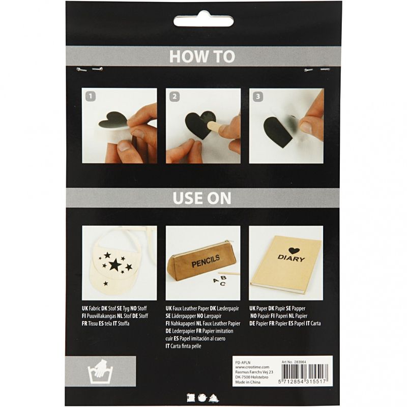 Rub on merkelapper, ark 12,2x15,3 cm, stjerner, 1pk.