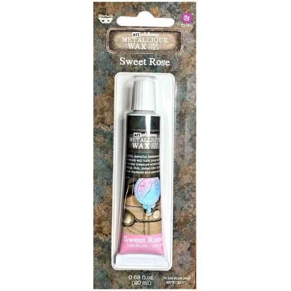 Finnabair Art Alchemy Metallique Wax .68 Fluid Ounce - Sweet Ros