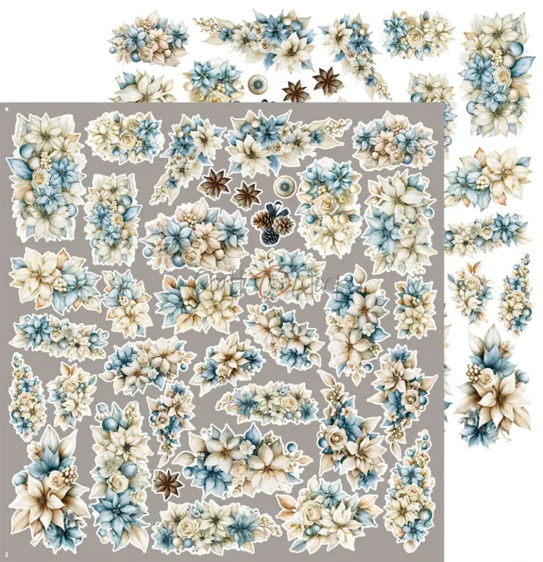 Craft O'Clock - Snow Games - Flowers Extras Set - 12x12