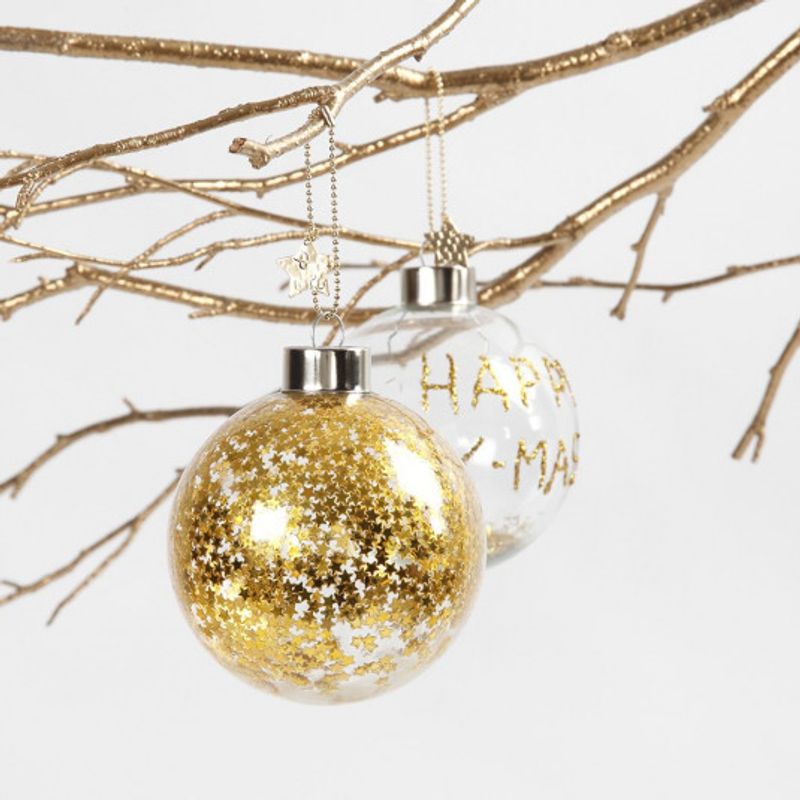 Metallic glitter, rød
