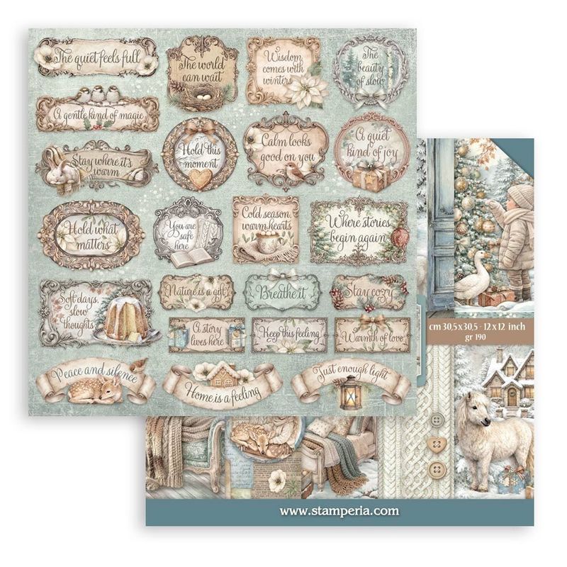 White Christmas 12x12 Inch Paper Pack by Cristina Radovan
