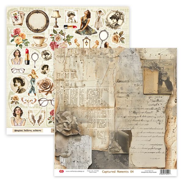 Captured Moments 12x12 Inch Paper Set 250gsm (12sheets) (CPS-CM30-12)