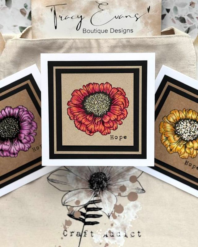 TE41 - Zinnia - A6 Stamp