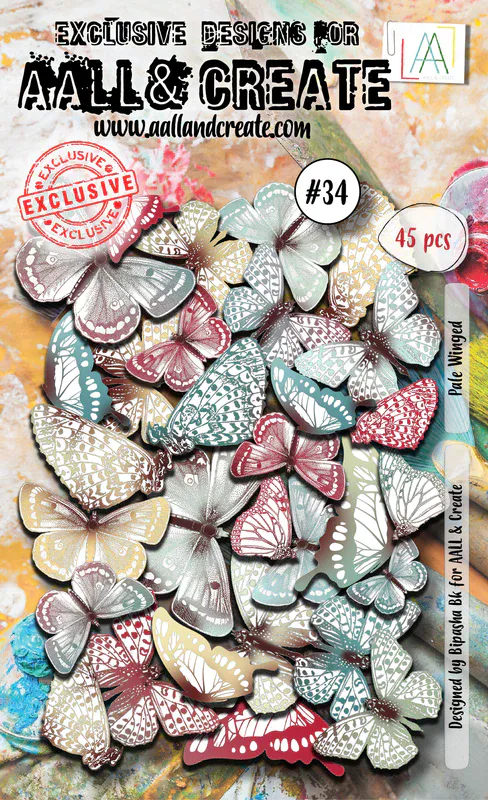 #34 - EPHEMERA DIE-CUTS - PALE WINGED