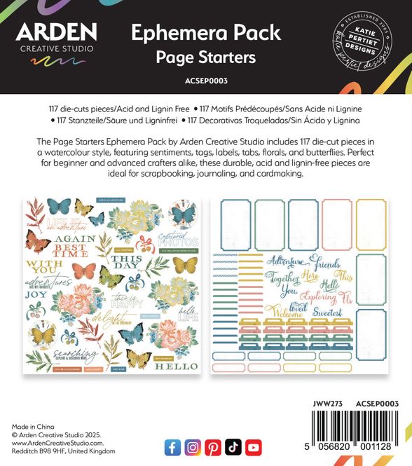 Hovedbilde Page Starters Ephemera Pack