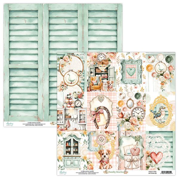 Family Stories 12x12 Inch Scrapbooking Paper Set 
