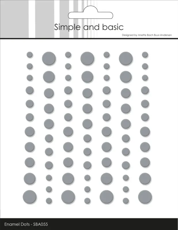 Matte Enamel Dots Concrete (77pcs) (SBA055)