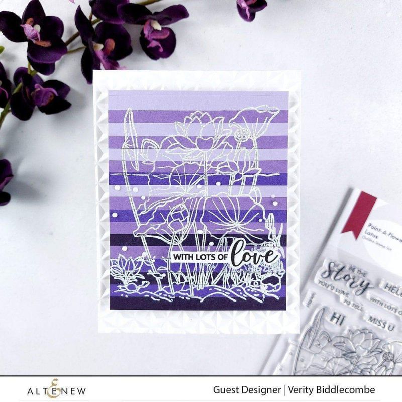 Paint-A-Flower: Lotus Outline Stamp Set