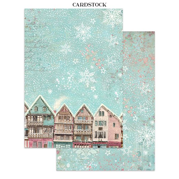 Winter Magic Junk Journal Stickers, Backgrounds, Cut-Outs