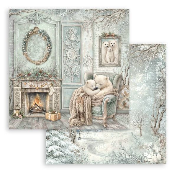 White Christmas 8x8 Inch Paper Pack by Cristina Radovan