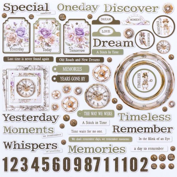 Echoes Of Time - Chipboard Set Bits