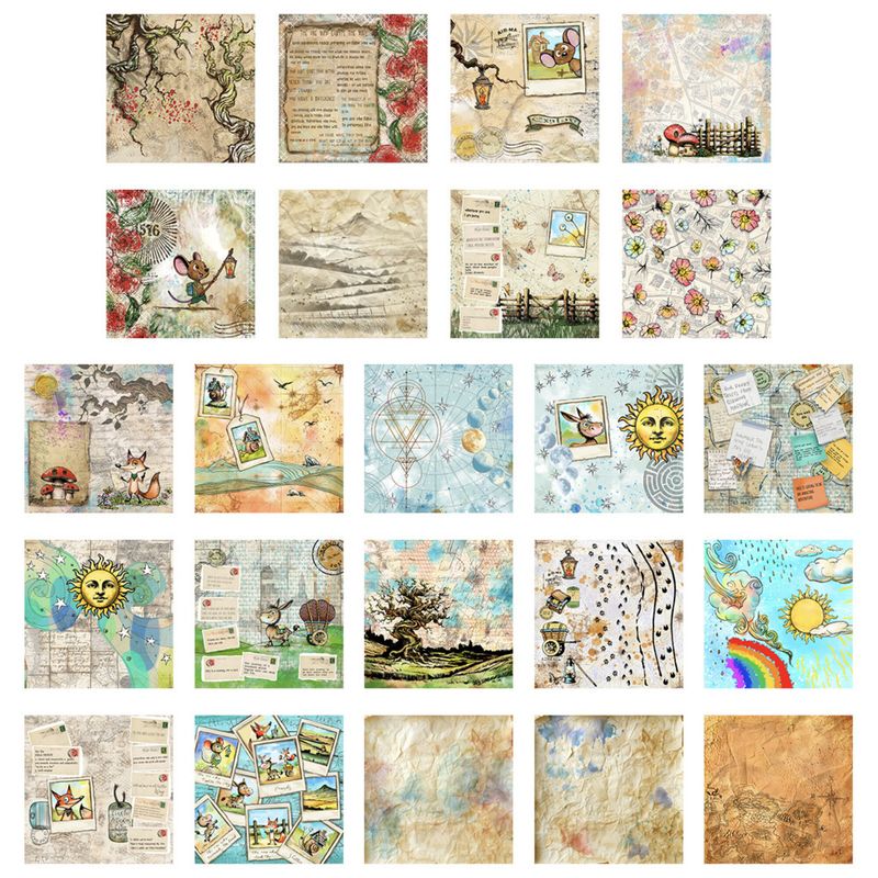 Creative Ember Designs - Art Journal - The Travellers - 20x20cm 