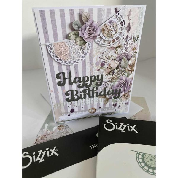 Birthday Wishes - Sizzix Thinlits Die & A5 Stamp Set By 49 & Market 