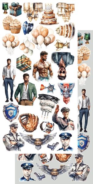 Alchemy of Art Extras to Cut Adventure men– 30,5&times;15 cm