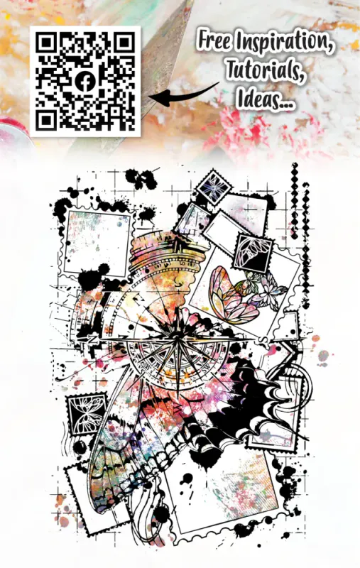 #1246 - A7 STAMP SET - INKBLOT CHRONICLES 
