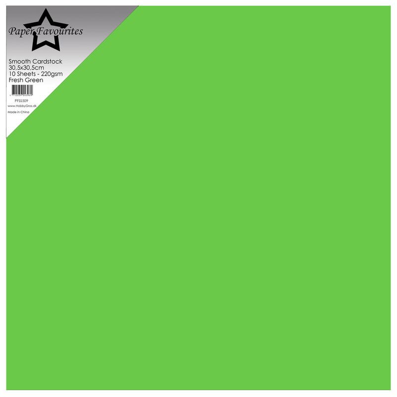 Fresh Green 12x12 Inch Smooth Cardstock 220gsm (10pcs) 