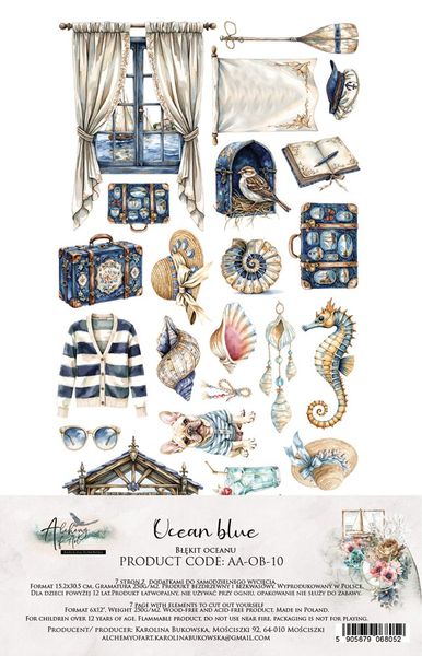 Alchemy of Art Extras to Cut Ocean Blue - 10X – 30,5&times;15 cm