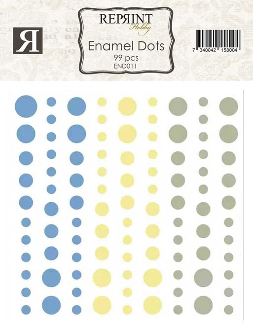 Hovedbilde Adhesive Enamel Dots Summer ...