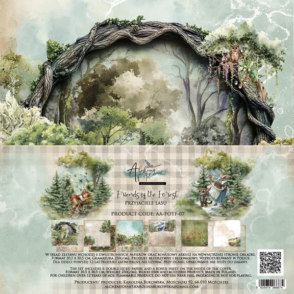 Alchemy of Art Paper Collection Friends of the forest 30&times;30