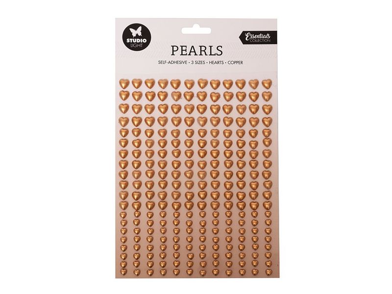 Essentials Pearls  Copper hearts