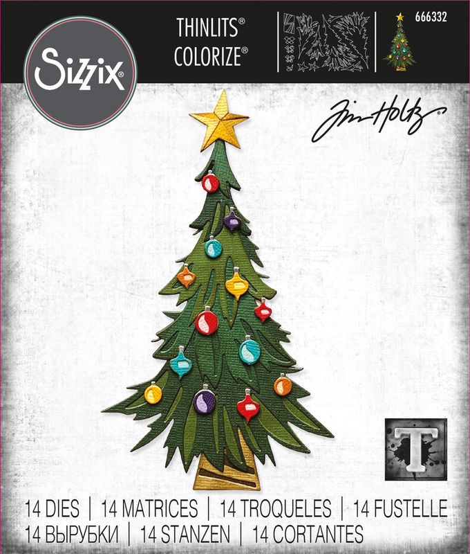 Thinlits Colorize by Tim Holtz Trim a Tree (14pcs) 