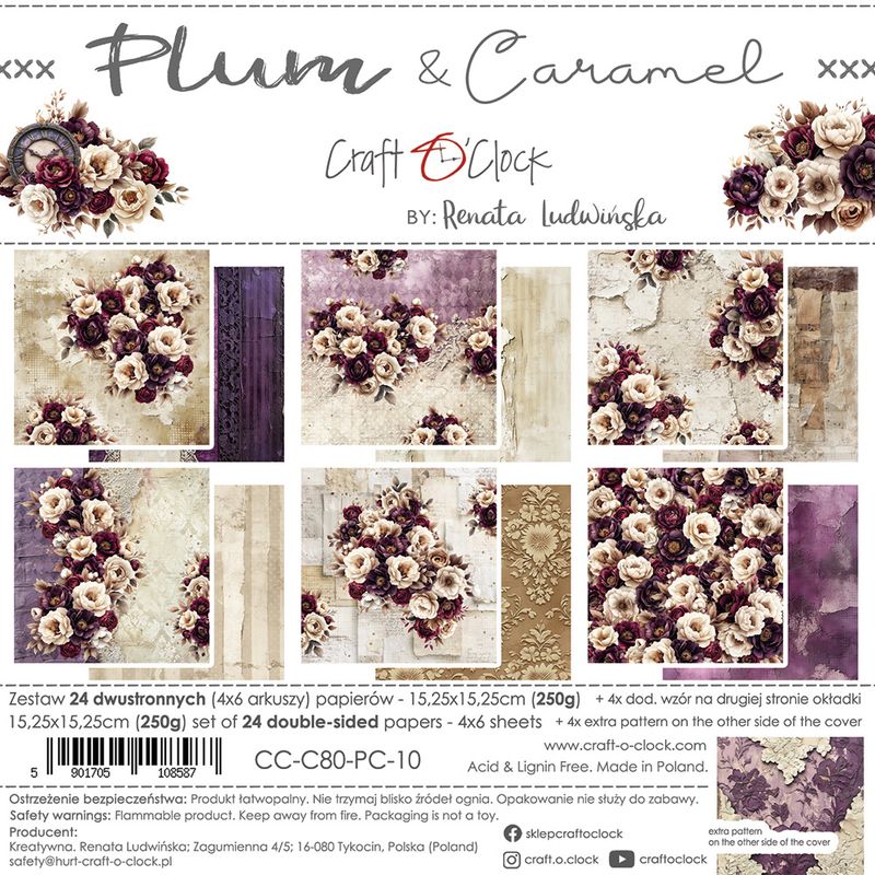 P L U M &  C A R A M E L - 1 5,2 5 x1 5,2 5 c m