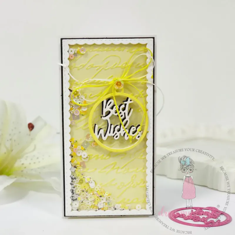 Vintage Script Pattern - Embossing Folder