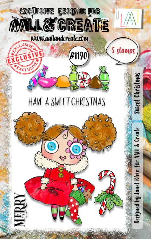 #1190 - A7 STAMP SET - SWEET CHRISTMAS