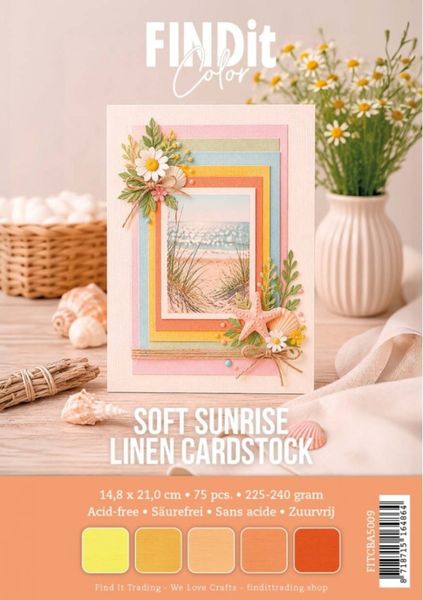 Linen Cardstock A5 Soft Sunrise (75pcs)