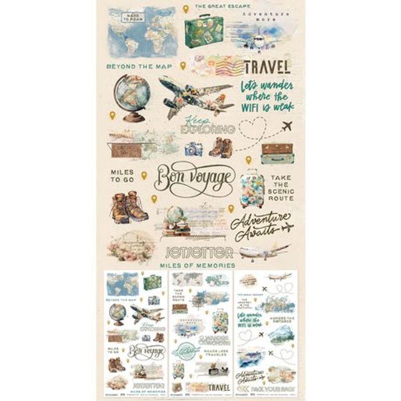 Travel Diaries - Rub ons - Blendable