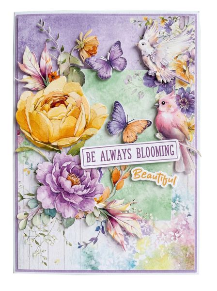 Blooming Flowers Die-cut Designer Paper Pad
