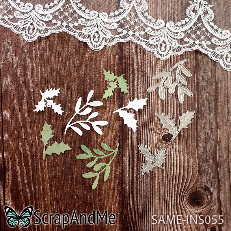 Die Winter leaves - 4,6x6cm, 3,6x4,4 cm, 4x4 cm cm