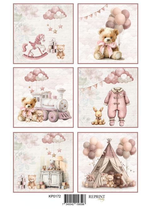 Hovedbilde Baby girl tags - A4