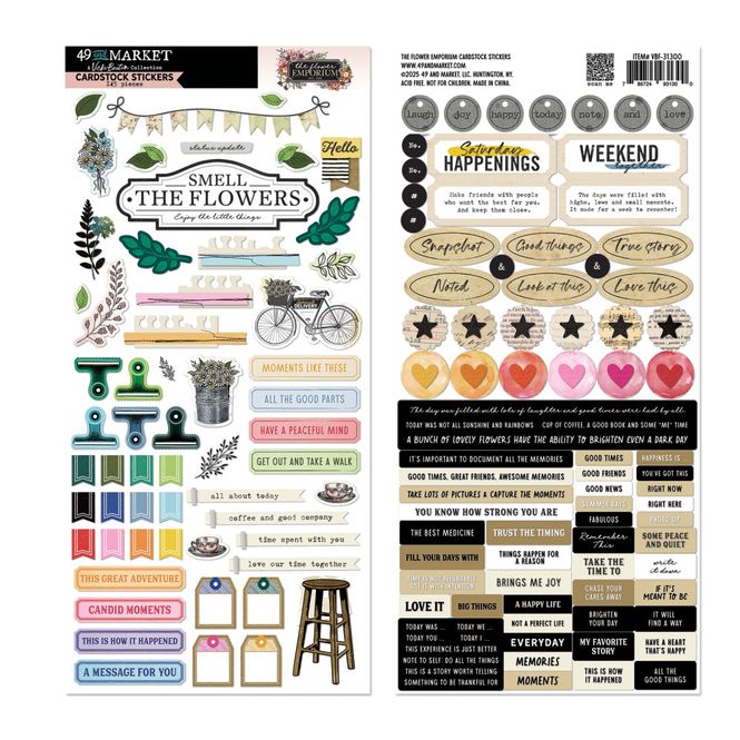 Hovedbilde Cardstock stickers, The ...