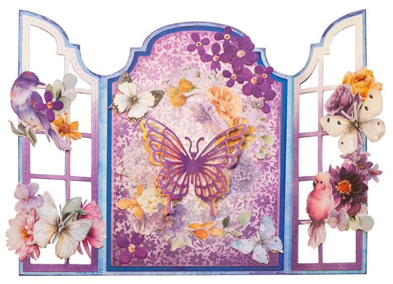 Blooming Flowers Die-cut Designer Paper Pad