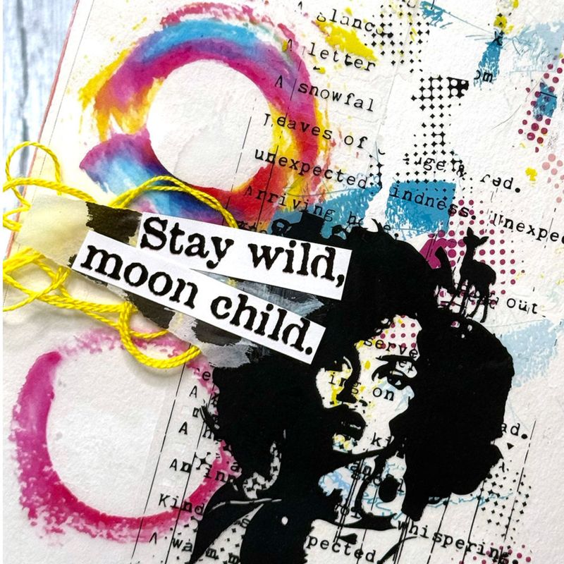 Dina Wakley MEdia Chroma Transparencies Painted Elements