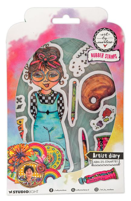 Hovedbilde Artist Diary Rubber Stamps