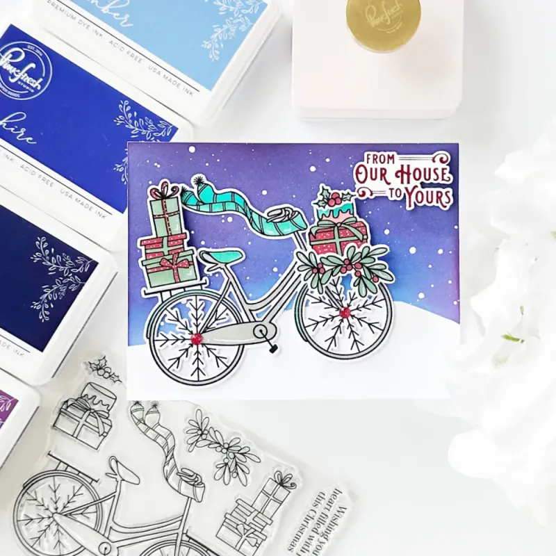 Holiday Bicycle Stamp